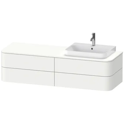 Produktbild von DURAVIT HP4973R3636 WTU HappyD2+ wandh.,408x1600x550mm