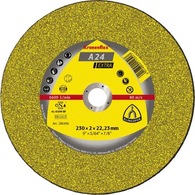 Produktbild von Trennscheibe A 24 Extra D125xB2,5mm Bohrung 22,23mm mittelhart GER-Form max.Drehzahl 12200U/min