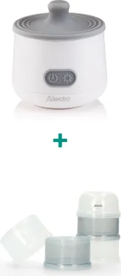 Produktbild von Alecto BW1000 - Tragbarer Flaschenwärmer für unterwegs und auf Reizen, geeignet für nahezu alle Babyflaschen - Weiß