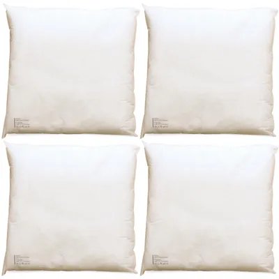 Produktbild von 4er Set Kissenfüllungen 45x45 cm weiche Innenkissen für Dekokissen