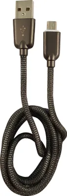 Produktbild von LC-Power LC-C-USB-MICRO-1M-6, 1 m, USB A, Micro-USB B, Schwarz