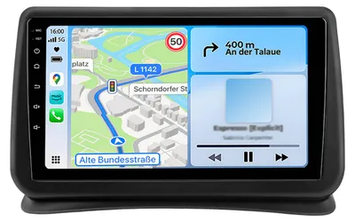 Obrázek produktu pro 9 Zoll 6+128GB Android Autoradio für Renault Clio 3 2005-2014 Wireless CarPlay Android Auto 4G WiFi GPS Navigation 8Kern RDS DSP DAB+ Bluetooth