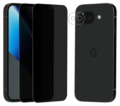 Obrázok produktu pre 2-balenie Google Pixel 10a Ochranné sklo na displej Privacy & 1-balenie ochrana objektívu - Tvrdené sklo 9H - Super kvalita 3D