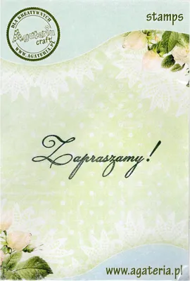 Zdjęcie produktu dla Stempel - Zapraszamy! - Agateria