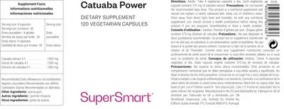 Produktbild von SuperSmart Catuaba Power Dietary Supplement - 120 Vegi-Kaps