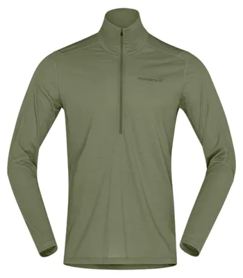 Produktbild von Norrøna Falketind Equaliser Ull Zip Neck Herren Merino Midlayer grün M