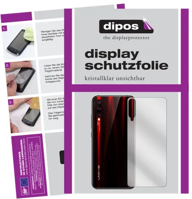 Zdjęcie produktu dla 1x folia ochronna na ekran Umidigi X z tyłu przezroczysta folia ochronna wyświetlacza dipos