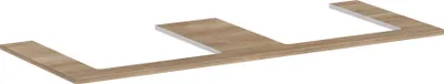 Produktbild von hansgrohe Xelu Q Konsole mit 2 Ausschnitten, 1360x550, für Aufsatzwaschtisch, geschliffen, 54099230