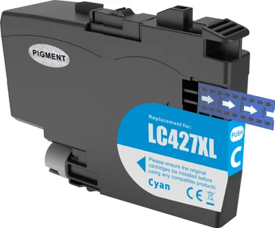 Produktbild von TECHTEK Tinte Ersetzt LC-427XL (LC427XLC) Kompatibel mit [Brother] HL-J 6010 DW, MFC-J 5955 DW, MFC-J 6950, MFC-J 6955 DW, MFC-J 6957 DW, MFC-J 6957