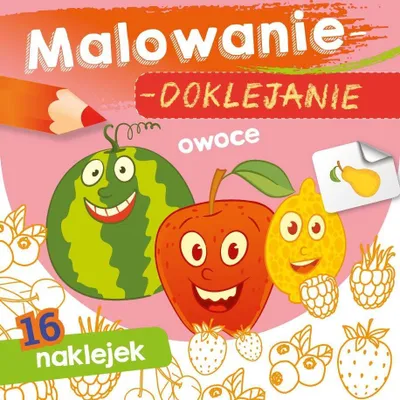 Immagine prodotto di Malen und Kleben Früchte Malbuch + Aufkleber
