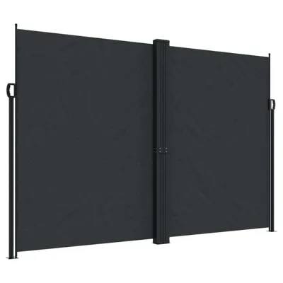Obrázek produktu pro vidaXL Boční výsuvná markýza černá 220x1000 cm