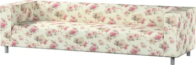 Produktbild von Dekoria Bezug für Klippan 4-Sitzer Sofa, beige- rosa, Bezug für Klippan 4-Sitzer