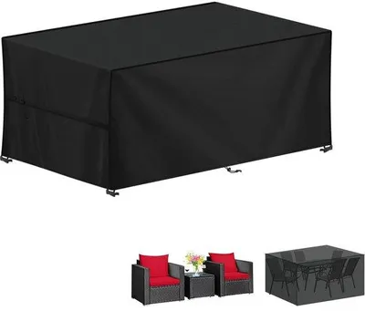 Imagen del producto de Funda protectora para muebles de jardín: resistente al agua y al viento, dimensiones 150x90x75 cm