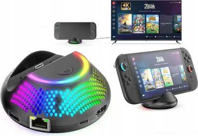Obrázok produktu pre RGB HDMI 4K dokovacia stanica pre Nintendo Switch 2 / TV dokovací port + nabíjačka / JYS-NS2289