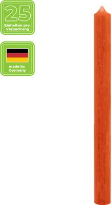 Produktbild von Stearin Stabkerze - orange 1Stk.