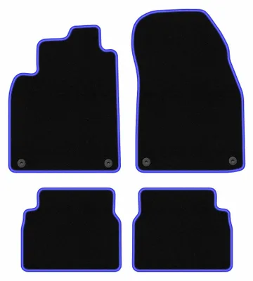 Immagine prodotto di Tappetini in moquette per Saab 9-3 II Y3SF 2002-2014 (station wagon/berlina) – set 4 pezzi, nero/blu, su misura – Wielganizator CARLUX