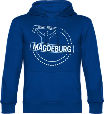 Produktbild von multifanshop Kapuzen Sweatshirt - Magdeburg - Meine Fankurve, blau, Größe 3XL