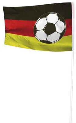 Produktbild von Fahne 100 x 150cm Deutschland mit Ball