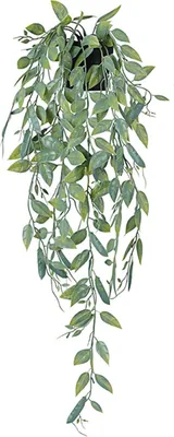 Produktbild von künstliche hängende Pflanze realistisch ohne Bewässerung kein With Fake Eucalyptus Blattwand Hanging Topf Pflanze Wandraum Haus Home Innen im Freienschelfdekoration-C