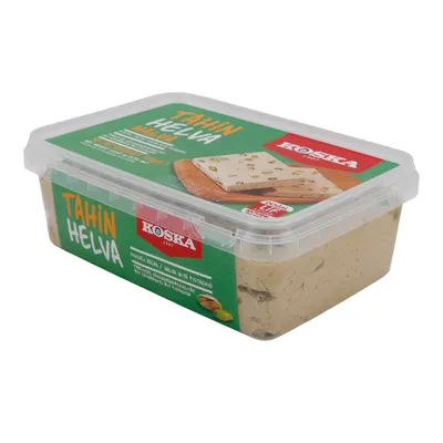 Produktbild von Sesampaste Koska Tahin Helva mit Pistazien | Süßspeise | Traditionelle türkische Süßware | 700 g