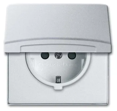 Obrázek produktu pro Busch-Jaeger 2064-0-0293, CEE 7/3, 2P+E, Bílá, IP44, 250 V, 16 A