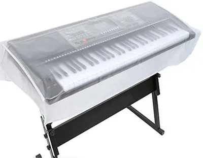 Produktbild von Jhubersproducts – Schutzhülle für Klaviertastaturen – Wasserdicht – Für 88 Tasten – Staubdicht – Geruchsneutral – Schutz für Klavier und Orgel – Transparente Hülle