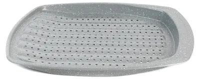 Imagen del producto de SALTER Bandeja rectangular para hornear con revestimiento antiadherente "Marblestone", 38 cm, con perforaciones