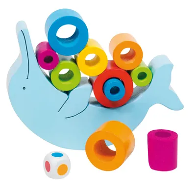 Image de Jeu d'équilibre en bois Goki - Dauphin