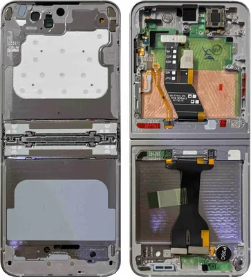 Produktbild von Samsung Display LCD Mittelrahmen für Galaxy Z Flip6 GH82-35016A Ersatz Silber