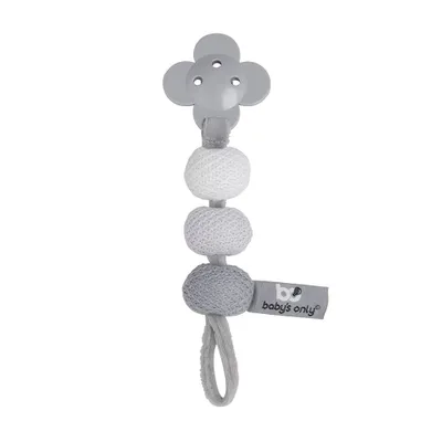 Produktbild von Baby's Only Schnullerkette - Grau/Silbergrau/Weiß