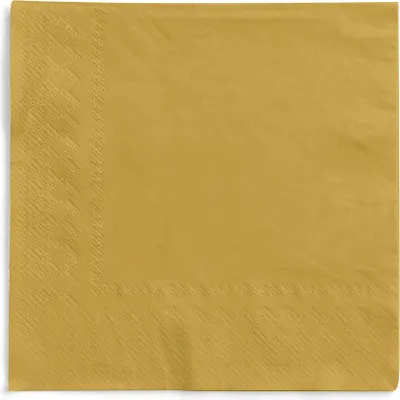 Produktbild von MANK Serviette in Gold aus Tissue 3-lagig, 33 x 33 cm, 100 Stück