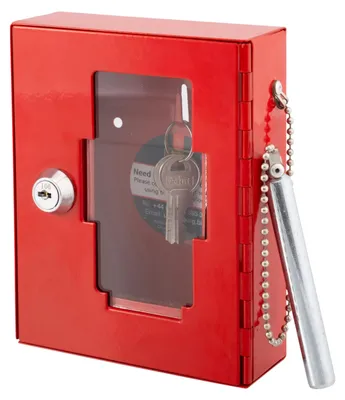 Image de Boîtier de clés d'urgence, avec vitre en verre, rouge, 120 mm x 150 mm x 40 mm
