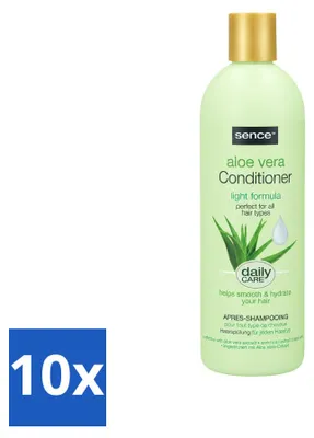 Productafbeelding van 10 x Sence Aloë Vera Conditioner - Hydraterend - 400 ml - Voordeelverpakking - 10 stuks