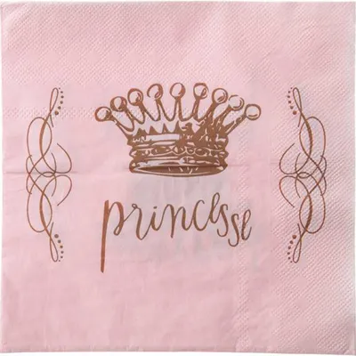 Immagine prodotto di Set di tovaglioli Princess 20 pezzi rosa - taglia unica