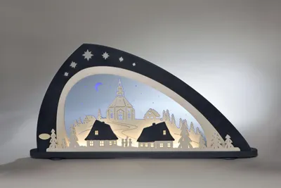 Produktbild von Schwibbogen "Seiffen" (66x33,8cm) von Weigla Holzkunst