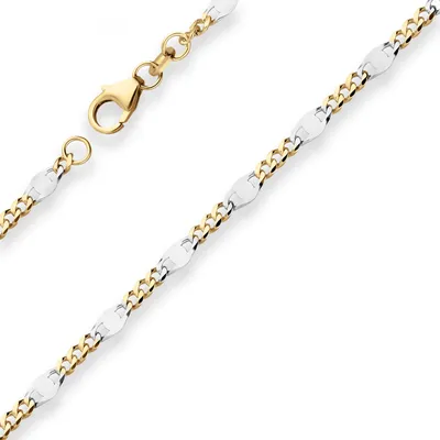 Produktbild von 3,1mm Armband Panzerstegkette Goldarmband Armschmuck aus 333 Gold Gelbgold 19cm