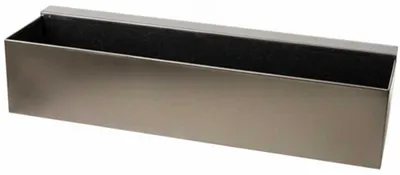 Image de Jardinière VIVANNO en acier inoxydable BINOX, acier inoxydable brossé - 80 x 22 x 17 cm