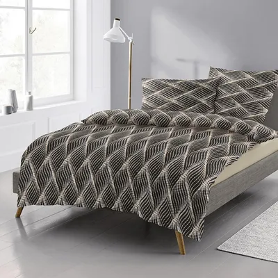 Produktbild von Irisette Edelflanell Bettwäsche Alpaka Willenhall grau 135x200 cm + 80x80 cm