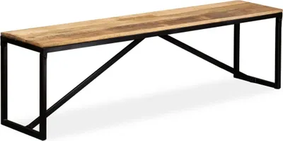 Produktbild von Sitzbank Massiv-Mangoholz 160x35x45 cm