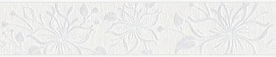 Produktbild von A.S. Creation | Only Borders 11 | 346636 | Vliesbordüre | Blumenoptik | 5.00 x 0.13 m | Weiß | Wohnzimmer | Flur | Büro | Küche | Wohnräume