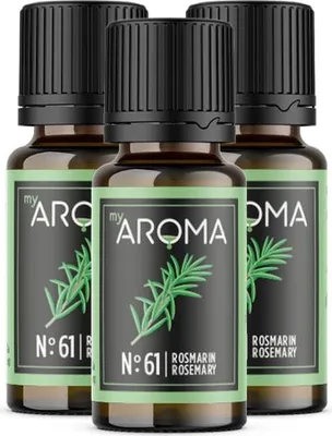 Produktbild von myAROMA flavour drops – Rosmarin, 3x10ml Set, Zuckerfrei, Kalorienfrei & Vegan, Natürliches Lebensmittelaroma ohne künstliche Farbstoffe