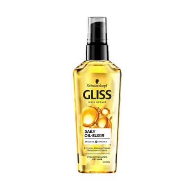 Obrázok produktu pre Elixr na vlasy Schwarzkopf Gliss Daily Oil-Elixr s olejekom, 75 ml