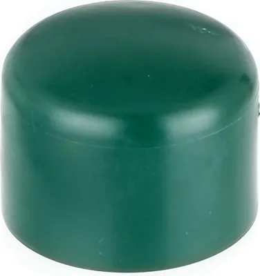 Produktbild von Alberts 654597 Pfostenkappe für runde Metallpfosten | Kunststoff, grün | für Pfosten-Ø 38 mm