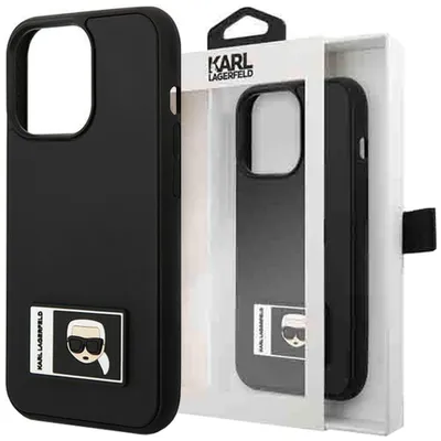 Produktbild von Karl Lagerfeld KLHCP13M3DKPK iPhone 13 6,1" black hardcase Ikonik Patch Handyhülle