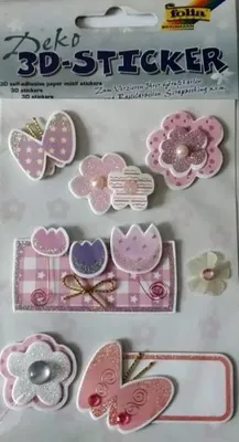 Obrázok produktu pre Folia Deko 3D nálepky, rôzne motívy, celoročná sada 3