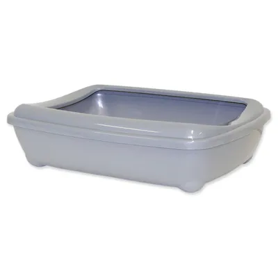 Zdjęcie produktu dla Toaleta MAGIC CAT Economy z rantem szara 50 cm 1 szt