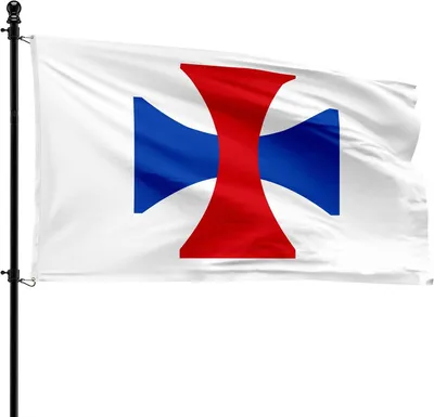 Produktbild von Gemeindeflagge Walhain, 90 x 150 cm, Polyester, für Fahnenmast