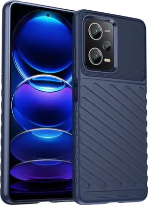 Produktbild von Conie Schutzhülle für Xiaomi Redmi Note 12 Pro 5G Tasche Silikon Case Muster Cover Bumper TPU Hülle in Blau