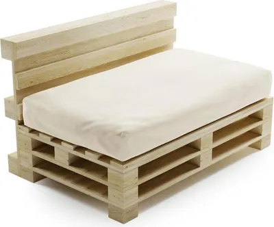 Image de Coussin Palette Déhoussable Imperméable Assise BANANAIR 120 x 80 cm Beige