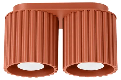 Immagine prodotto di Lampada da soffitto AURA 2 rosso ocra GU10 2xGU10 10W alluminio 12x10x21cm Sollux Lighting